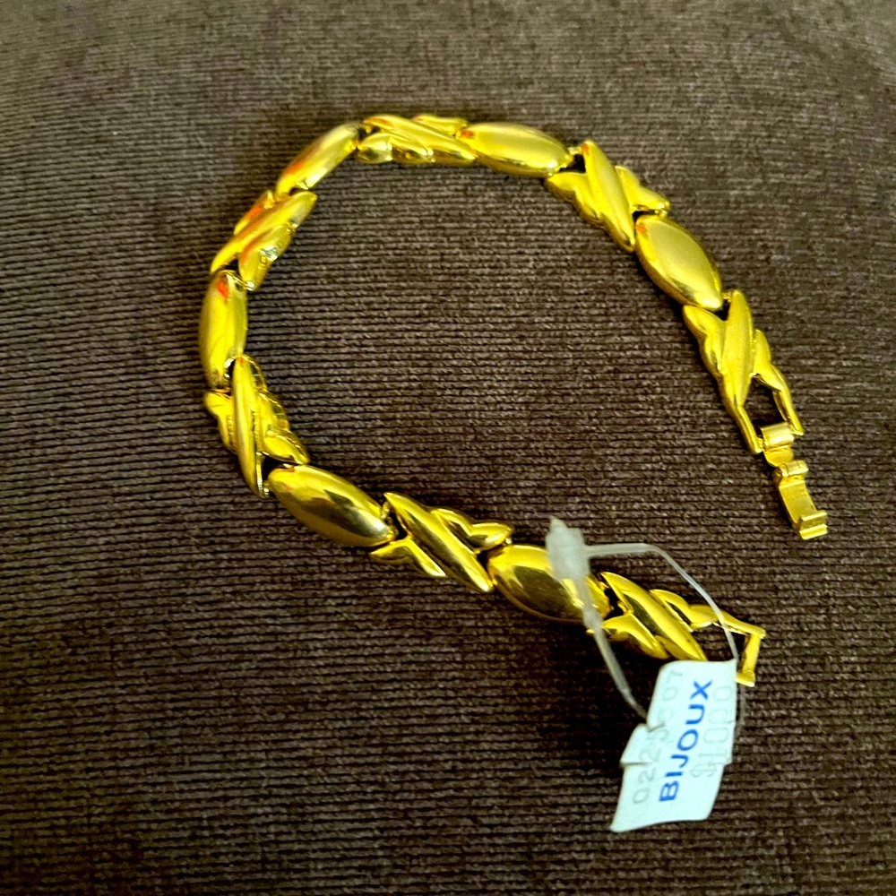Simple gold bracelets